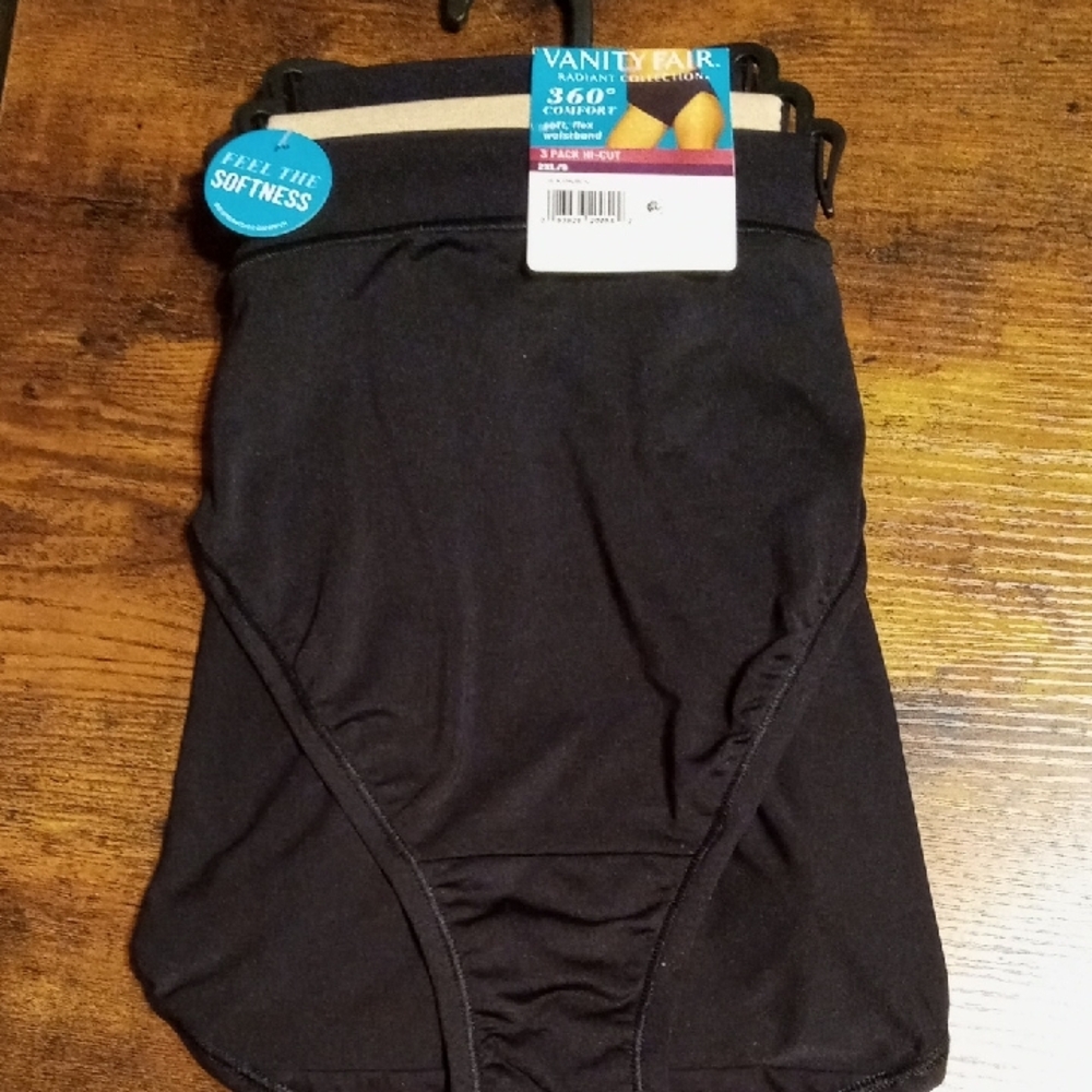 NWT Vanity Fair XXL/9 HI-CUT 360 Degree Comfort 2XL 3 Pair Pack - Picture 2 of 10